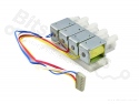 Water valve four-way 12VDC